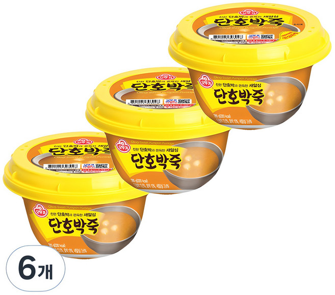 오뚜기 단호박죽, 285g, 6개