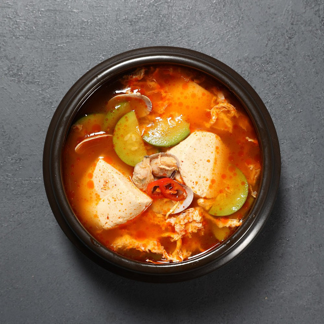 [반찬가게 찬장] 얼큰바지락순두부찌개 수제반찬 집밥 반찬 배달 맛집, 800g, 1개