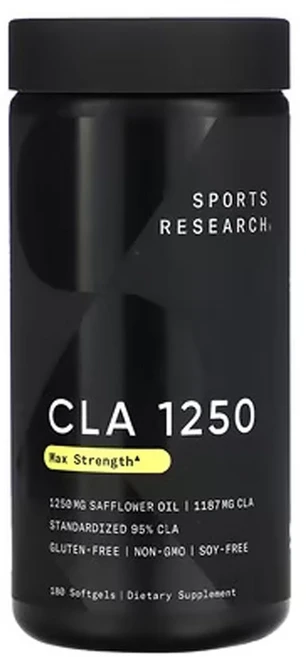 스포츠리서치 CLA 1250 최대 효능 1 250mg 소프트젤 180정, 1개 - 쿠팡