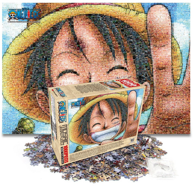 원피스 직소 퍼즐 1000조각, 1개, 모자이크 루피, 1000피스