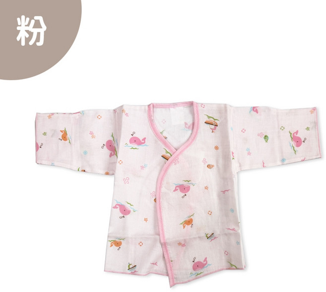 Oluna 舒適寶貝 高質感棉 綁帶短肚衣 紗布衣