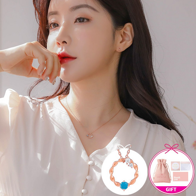 Dax 925 Silver Necklace [탄생석12월/전체925실버목걸이/HTJK-51615_12]
