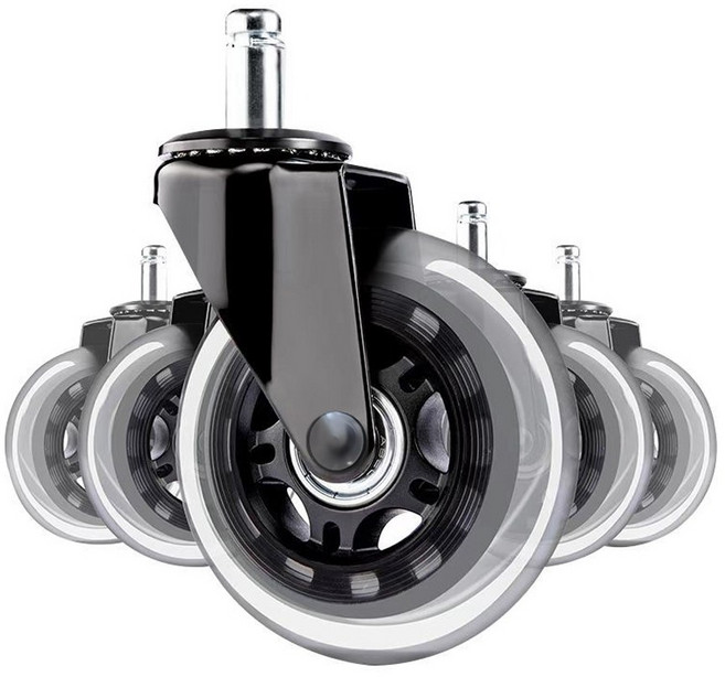 의자바퀴 고급형 캐스터 우레탄 인라인바퀴, 5개, 3인치