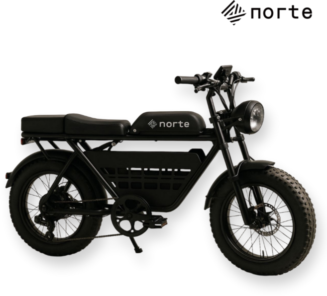 노르테 전기 자전거 자토바이 전동 스쿠터 팻바이크 MTB 배달용 출퇴근용, S1 럭셔리, 스틸