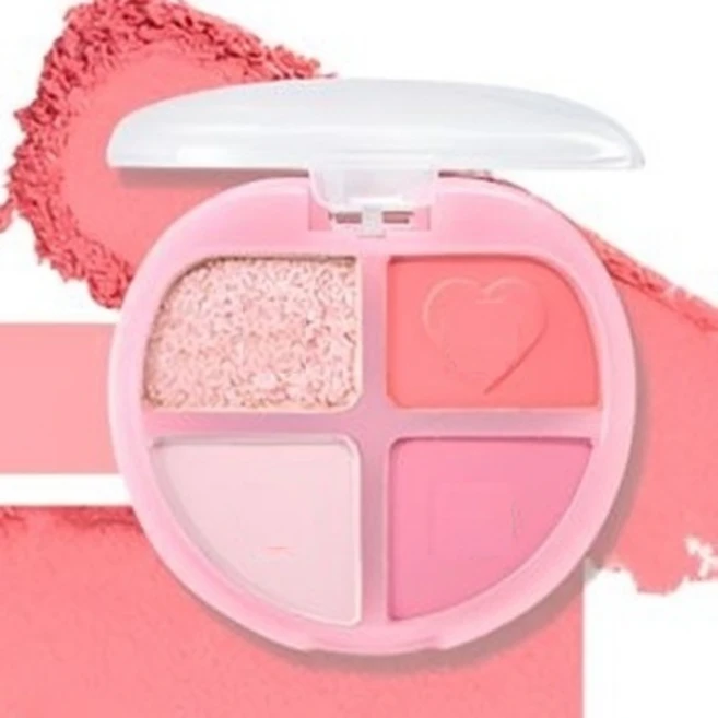 컬러그램 틴토리 아이팔레트 섀도우 4구 멀티 펄, 1개, 베리토리 - 쿠팡