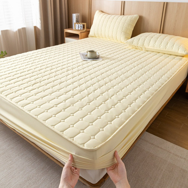 에이트샵 누빔 매트리스커버 올인원 순면 심플 침대 커버