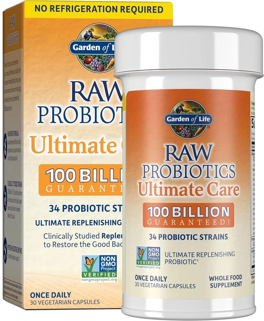 Garden of Life 남녀 공용 유산균 소화 효소 함유 1000억 CFU 30캡슐, 1박스, 30정 - 쿠팡