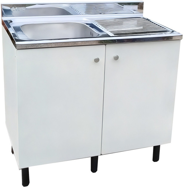 sy씽크대 개수대 폭90cm 사무실용 원룸등 다용도, 화이트 좌볼