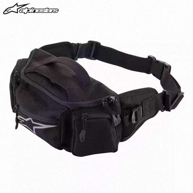 알파인스타 오토바이 라이딩 힙색 대용량 아웃도어 스포츠 크로스백 라이딩장비 수납가방, 블랙