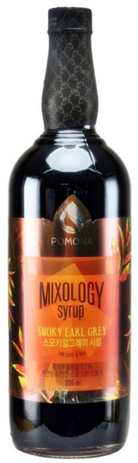 포모나 믹솔로지 스모키얼그레이 시럽, 1L, 17개