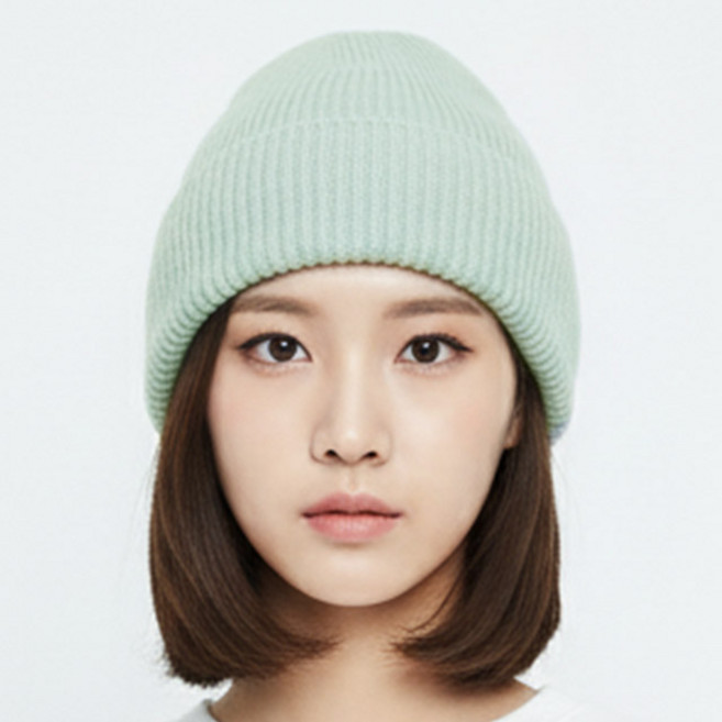 겨울 남성 여성 비니 니트 울 파스텔 중골지