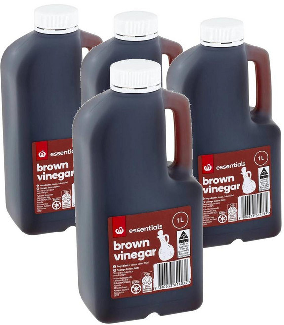 호주 에센셜 Essentials Brown Vinegar 대용량 브라운 비네거 식초, 4개, 1L