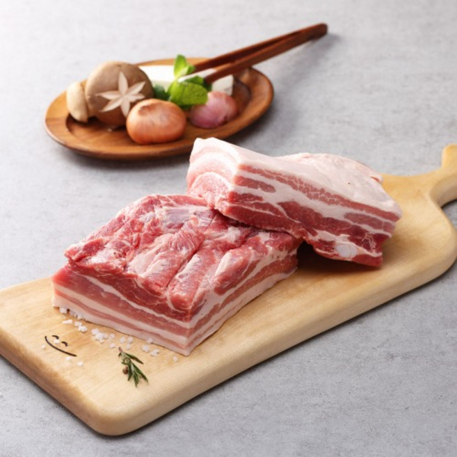 [안동참마돼지] 1+등급 냉장 삼겹살(보쌈수육용)500g, 500g, 1개