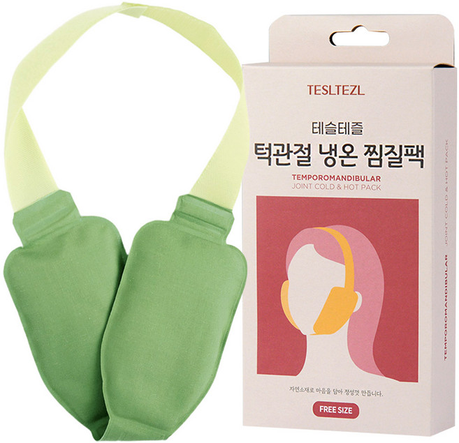 테슬테즐 강화약쑥 턱관절 찜질팩, 1개