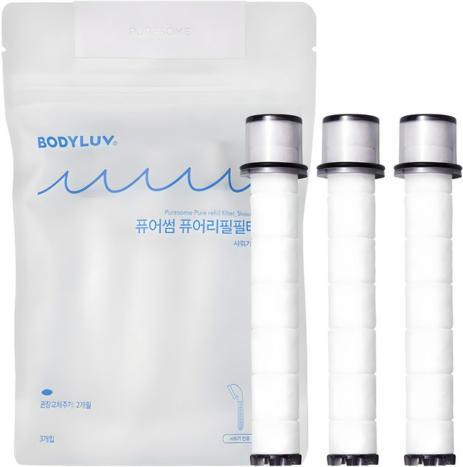 퓨어썸 리필 필터 샤워기용 3p, 1개