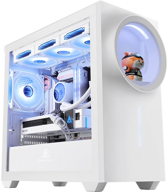 세고텝 넥서스원 프로 KR 아트홀 화이트 PC케이스 피규어 쇼케이스, NEXUS1