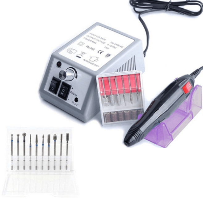 전동 네일드릴 전기 정리기 밀링 세트 키트 그라인더, 1개