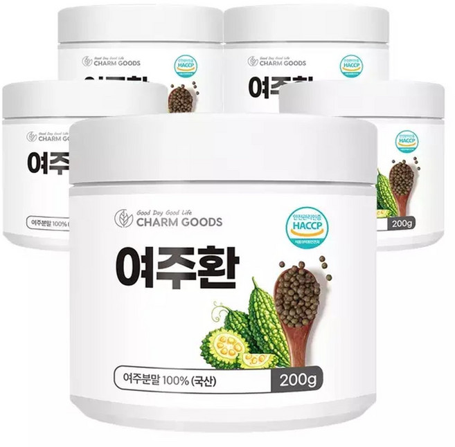 국산 여주환 200g 5통, 5개