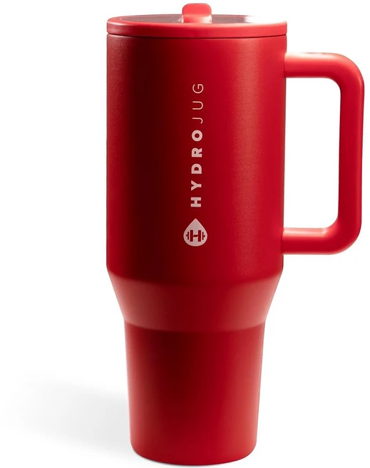 하이드로저그 트래블러 - 재사용 선물 방지 위한 베이스 플립 컵 포함된 핑크 가능한 스틸 32온스 물병 텀블러 고무 누수 남성을 손잡이와 단열 및 스트로가 홀더 스테인리스 여성, 40oz, Alumni Red, 1개 - 쿠팡