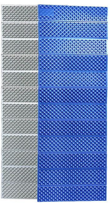 IDIBOTE 防水蛋巢摺疊睡墊 露營帳篷戶外野營墊 60x185cm, 藍色