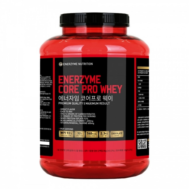 헬스빌 에너자임 코어프로 WPI 웨이 근육 단백질보충제 2.3kg, 1개