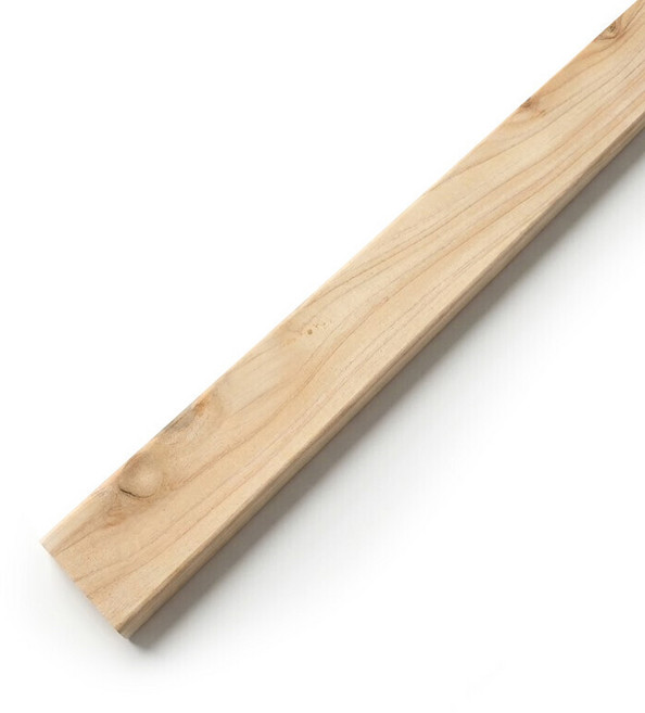 편백나무 원목 히노끼 목재 슬랫 몰딩 패널, 10x40x790mm, 1개