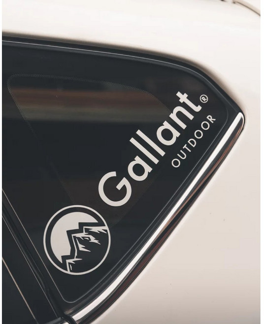 《Gallant Outdoor》3M防水車貼 海怪野行 車用反光貼紙 戶外露營裝飾, 1個, 反光銀色,35CM
