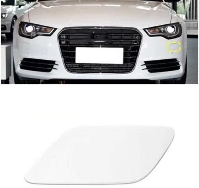 자동차 왼쪽 오른쪽 앞 범퍼 헤드라이트 와셔 노즐 커버 아우디 A6 C7 2012 2013 2014 2015 4G0955275 4G0955276, 1)White Left, 1개