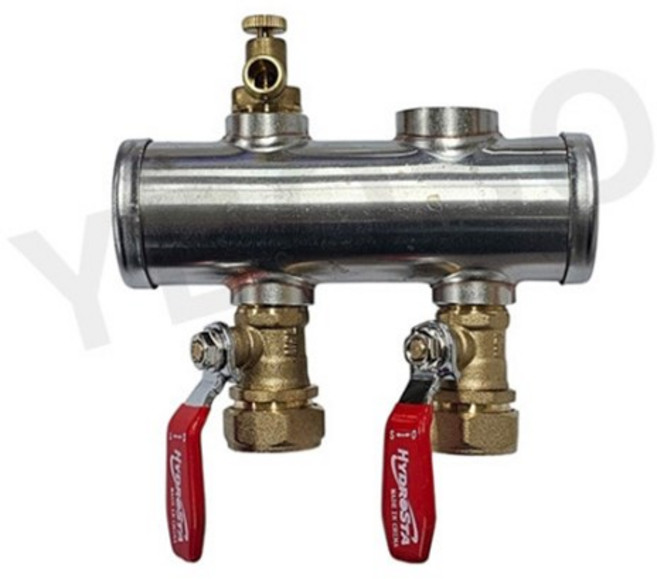 진영R&H 동 공바 보일러 분배기 온수 난방 분배기부속 XL 가스용 20A, 1개