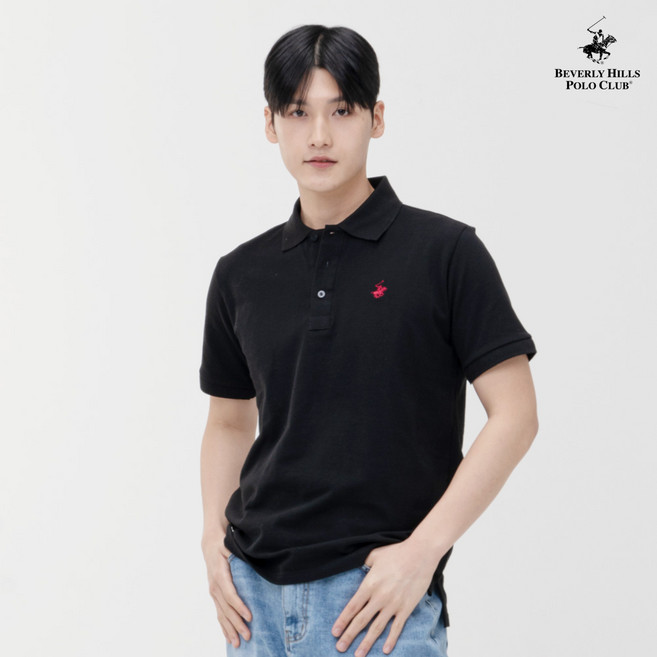 비버리힐즈폴로클럽 NEW 클래식 코튼 반팔 카라 티셔츠