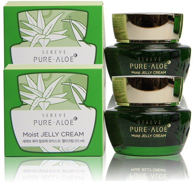 김정문알로에 세레브 퓨어 모이스트 젤리크림 55ml 1+1 미백/젤크림, 2개