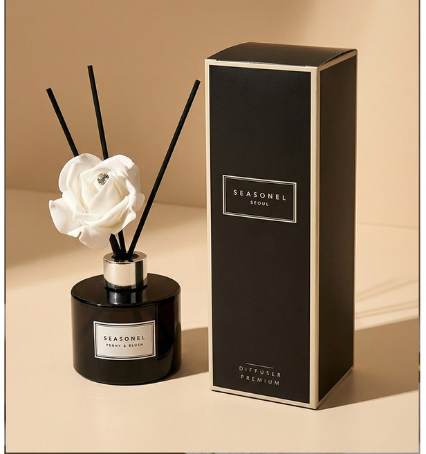 1+1 시즈넬 프리미엄 퍼퓸 디퓨저 블랙 실내 방향제, 2개, 200ml, 블랙 라즈베리 향