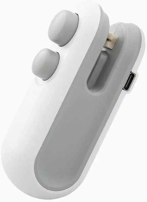 포장 히터 백 실러 미니 씰링 기계 비닐 봉투 셀 스낵 식품 가방 용 핀셋 호일, 01 White, 1개, 1개입