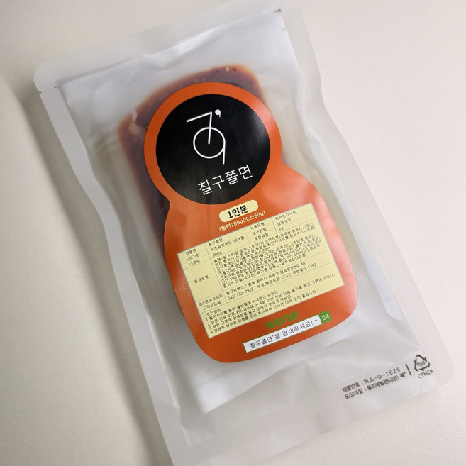 칠구쫄면 밀키트 순한맛, 1개, 260g