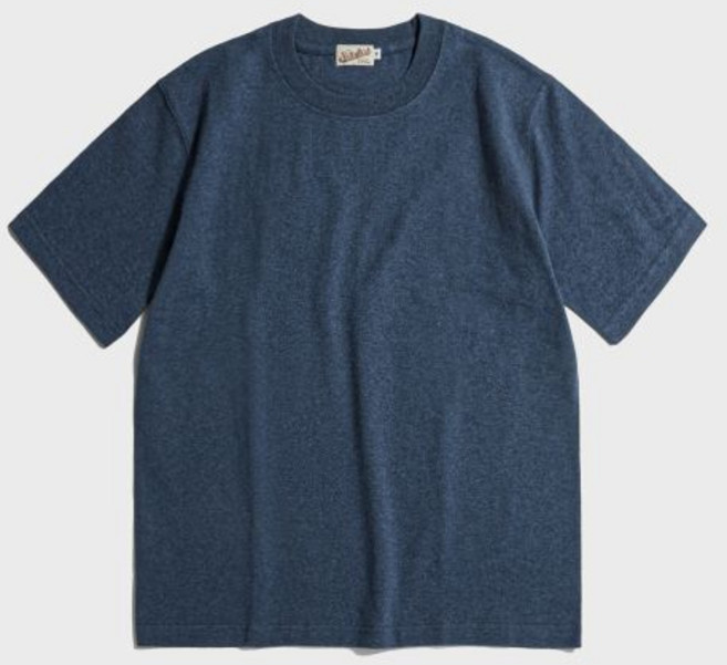 브론슨 9oz USA Cotton Tubular Tee Denim Blue