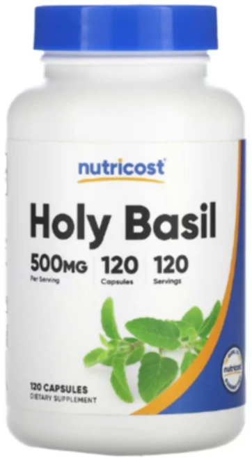 뉴트리코스트 홀리 바질 추출물 500mg 120 캡슐, 1개, 기본, 120정 - 쿠팡