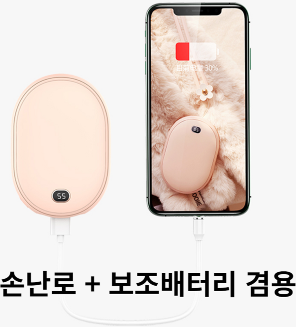 아이리스 손난로 보조배터리 대용량, 그린+충전기, 그린+충전기(3200)