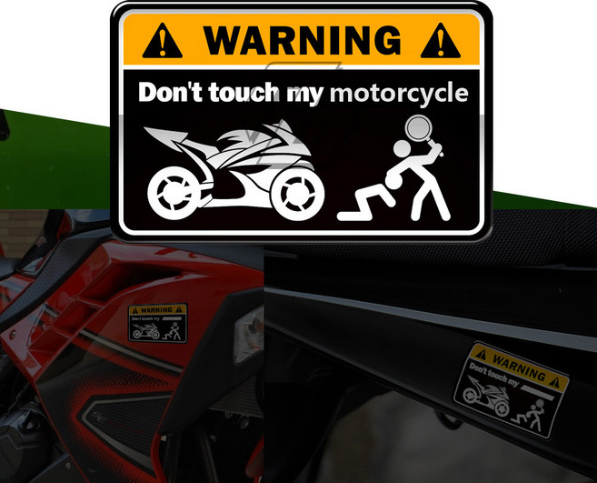 가와사키 야마하 혼다 스즈키 두카티 BMW 베넬리 아프릴리아용 3D 경고 스티커 오토바이 탱크 데칼 케이스, For Triumph, 1개