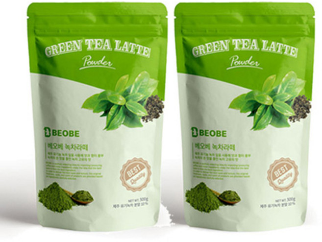 베오베 녹차라떼 파우더, 500g, 1개입, 2개