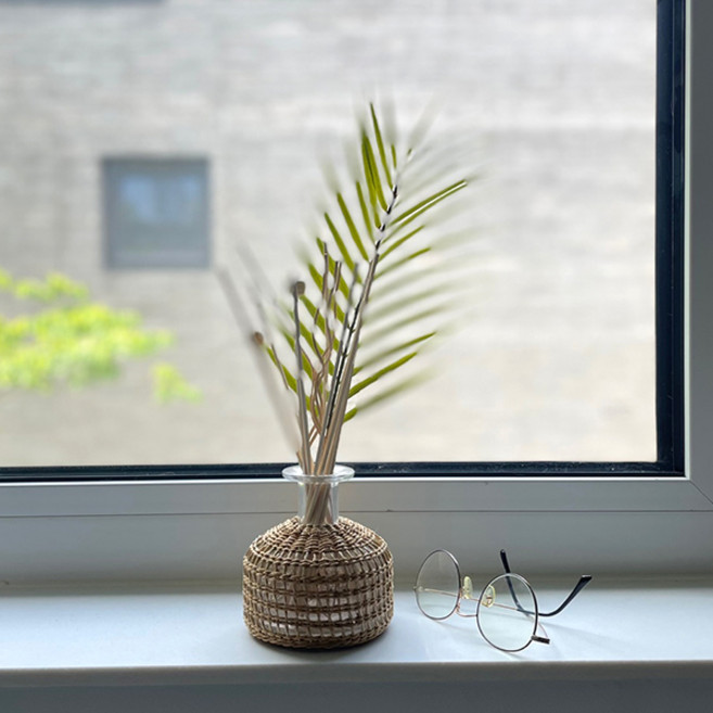 모리앤 감성적인 보타니컬 라탄디퓨저 플라워레이디 그린허브 화이트블라썸, 100ml