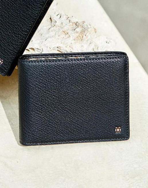 닥스 남성용 알렉스 유럽 수입가죽 내부 체크 라인 포인트 슬림반지갑