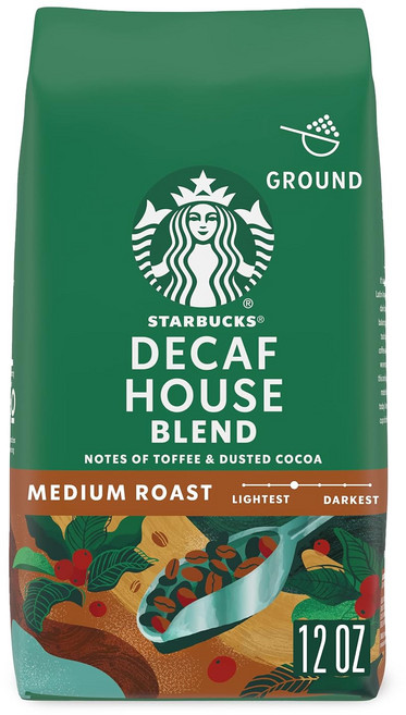 스타벅스 디카페인 하우스 블렌드 미디엄 그라운드 커피, 340g, 분쇄커피, 1개