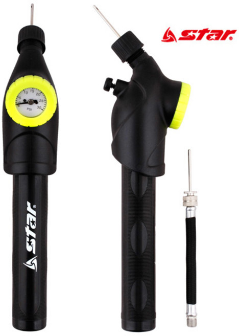 스타스포츠 양방향 압력게이지 펌프 XA1085, 블랙, 1개