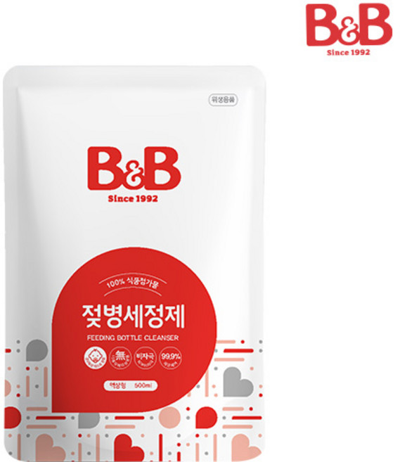 비앤비 젖병세정제 액상형 리필, 500ml, 1개