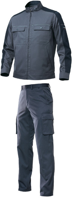 지벤 사계절 상하세트 ZB-JP1705 개버딘소재 다양한포켓 작업복 상의 하의 건빵 바지 건설 제조 유통 근무복 회사복 단체복 [지벤양말 증정: 세이프텍]