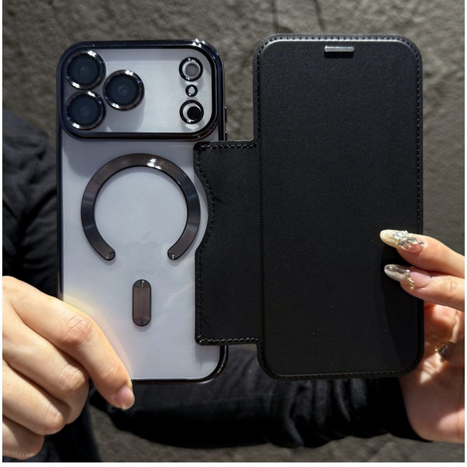 磁吸皮套 可插卡 翻蓋式手機殼 適用 iPhone 系列