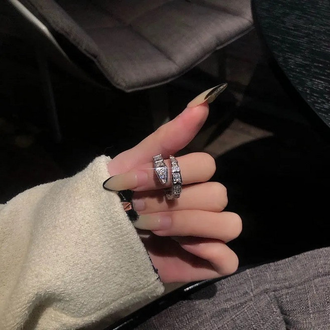 [Myshe]실버 925은 반지 개성 뱀 기질 반지 K3 51661228