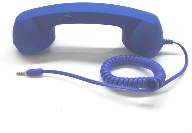 무선 블루투스 전화기 레트로 빈티지 위성 추억의 공용키폰 휴대폰, 딥블루+애플, 기본 색상