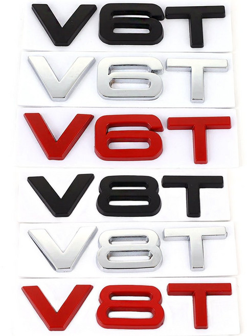 V6T V8T엠블럼, (05)실버 V8T