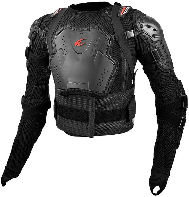 코미네 KOMINE 바이크용 풀 아머드 바디 재킷 블랙 L SK676 413 메쉬 소재 프로텍터